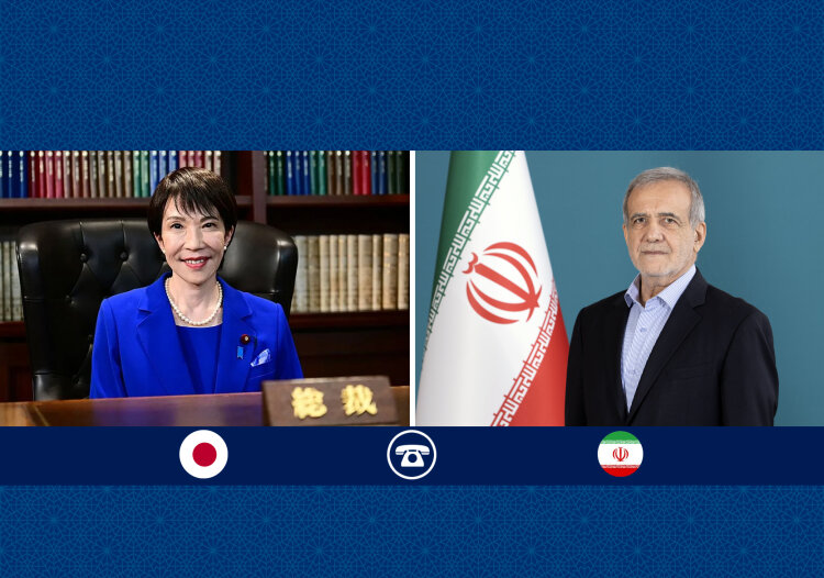 Japanese Prime Minister Sanae Takaichi - Masoud Pezeshkian