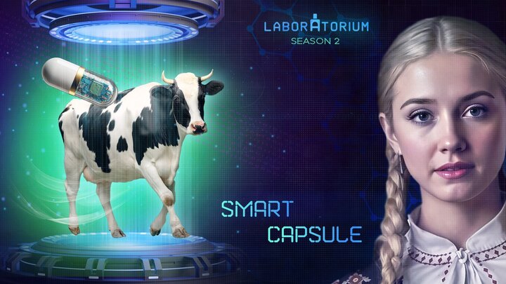 Laboratorium. Electronic pill for monitoring dairy cows’ health