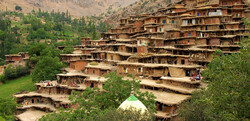 A view of Masouleh, a touristic village in northern Iran