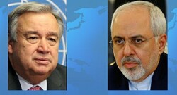 Zarif, UN chief