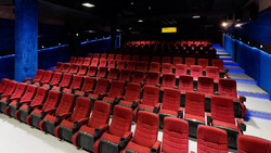 Empty seats in a Tehran movie theater in an undated photo. 