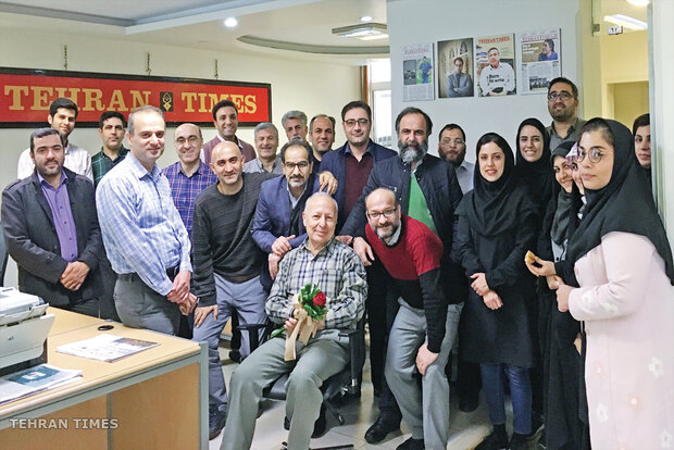 Tehran Times newsroom and staff in different years