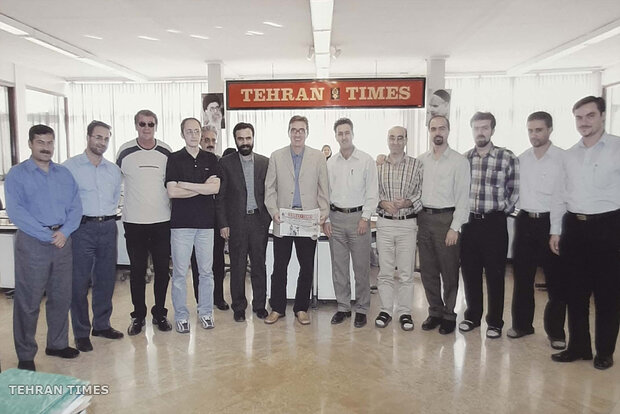 Tehran Times newsroom and staff in different years