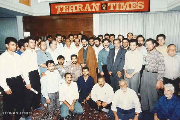 Tehran Times newsroom and staff in different years