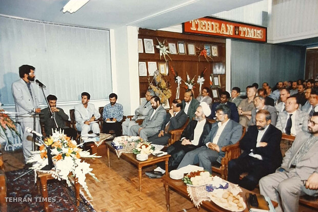 Tehran Times newsroom and staff in different years