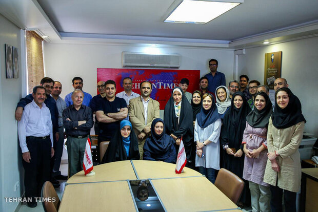 Tehran Times newsroom and staff in different years