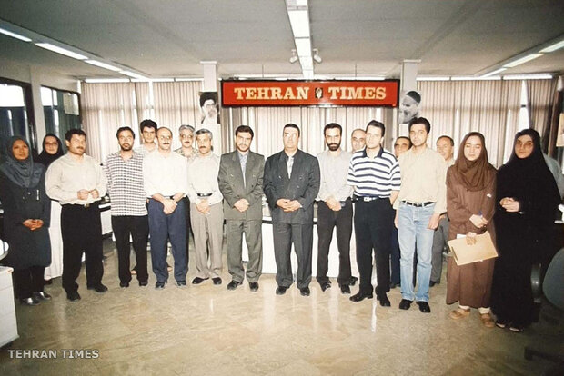 Tehran Times newsroom and staff in different years