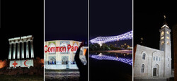 Iran, Lebanon, Palestine iconic sites lit white to honor medics fighting COVID-19