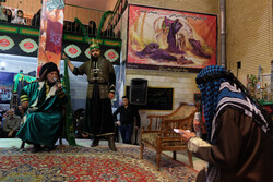 This file photo shows thespians performing a tazieh. (IRNA/Ali Marimi)