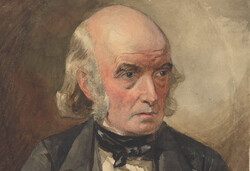 A portrait of the English writer Edward FitzGerald by an unknown artist.