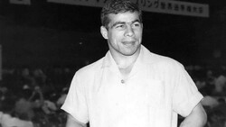 Legendary Iranian Olympic gold-medalist wrestler Gholamreza Takhti.