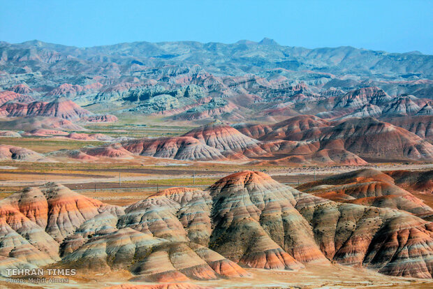 Welcome to incredible rainbow mountains in northwest Iran!