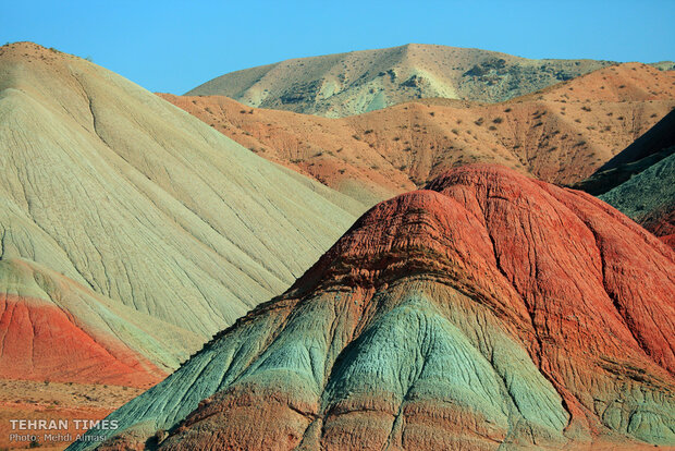 Welcome to incredible rainbow mountains in northwest Iran!