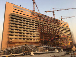  File photo depicts an elegant hotel under construction in Tehran.  