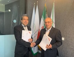 Delavar Bozorgnia, director-general of human rights and citizenship rights at the Ministry of Justice, and Seyed Majid Hallajzadeh, director of the CSIA.