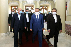Iranian Parliament Speaker Mohammad Bagher Ghalibaf - Iraqi Prime Minister Mustafa al-Kadhimi