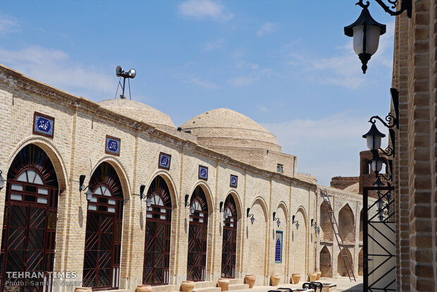 Very quiet and deserted but beautiful: the 12th-century Jameh Mosque of Saveh