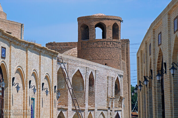 Very quiet and deserted but beautiful: the 12th-century Jameh Mosque of Saveh