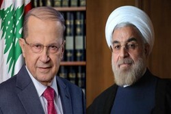 Iranian President Hassan Rouhani held phone talks with the Lebanese President Michel Aoun