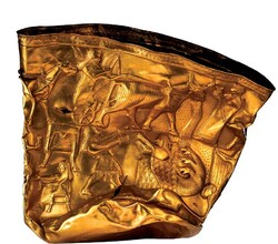  A view of the Gold Bowl of Hasanlu, ca. 900 BC