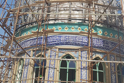 Sheikh Fazlollah Noori Mosque in Tehran being restored, reinforced