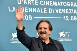 Iranian director Majid Majidi attends a photocall for the film “Sun Children” during the 77th Venice Film Festival on the Italian Lido on September 6, 2020. (AFP/Tiziana Fabi)