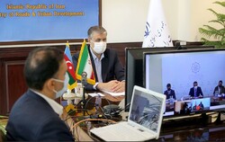 Iran and Azerbaijan transport ministers discussed railway relations and cooperation between the two countries during a meeting via video conference on September 14, 2020.