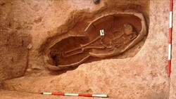 Millennia-old tomb, skeleton and spearhead unearthed in western Iran