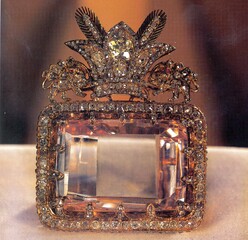 The Daria-e Noor (“Sea of Light”) Diamond from the collection of the Treasury of National Jewels; Weight: 182 carats (36.4 g); Color: Pale pink