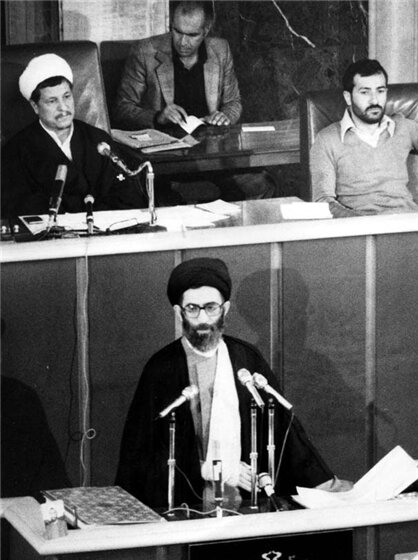 President Seyyed Ali Khamenei took the oath of office at the Iranian parliament on August 9, 1982.