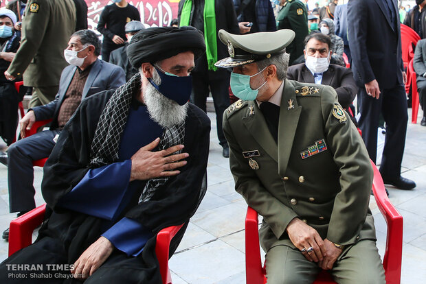 Martyred nuclear scientist Mohsen Fakhrizadeh laid to rest in Tehran mosque 