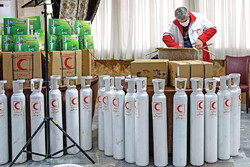 Oxygen cylinders provided to COVID-19 patients