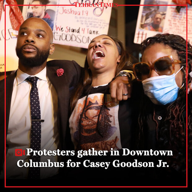Protesters gather in Downtown Columbus for Casey Goodson Jr.
