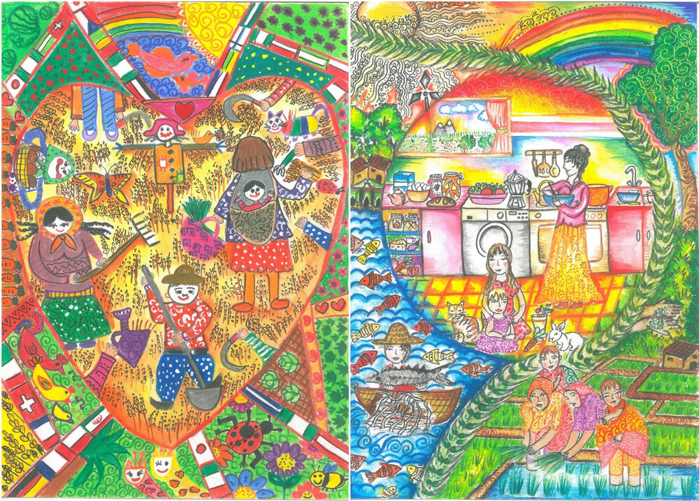 Iranian children win awards at FAO World Food Day Poster Contest