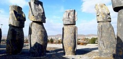 Replicas of Easter Island’s moais on show in Iran
