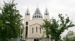 A view of Saint Sarkis Cathedral in downtown Tehran.