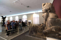 This file photo shows some cultural heritage aficionados visiting the National Museum of Iran. 