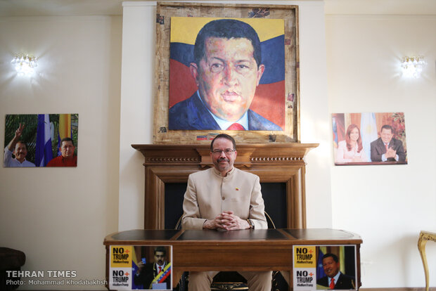 Venezuelan diplomat sits for interview with Tehran Times 