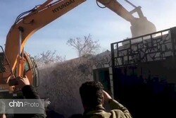 More illegal constructions tore down near glorious Sialk hills