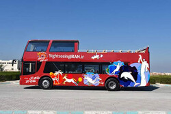 Hop-on hop-off busses reach Kish Island