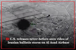 U.S. releases never-before-seen video of Iranian ballistic storm on Al Asad Airbase