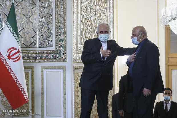 Zarif meets his Iraqi counterpart