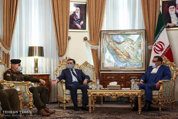 Iraqi Defense Minister meets with Shamkhani