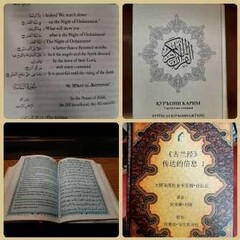 This combination of photos shows copies of various translations of the Holy Quran. (file photo) 