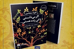 A poster for the Persian translation of Chloe Benjamin’s bestselling novel “The Immortalists”. 
