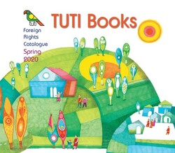 A poster for the Tuti Books foreign rights catalogue for spring 2020.