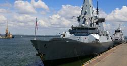 British warship
