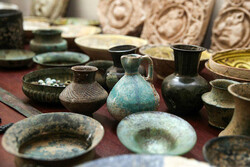 File photo depicts relics confiscated by Iranian police.