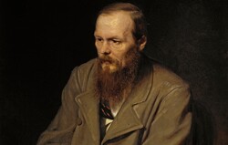 A portrait of Russian writer Fyodor Dostoevsky by Vasily Perov.