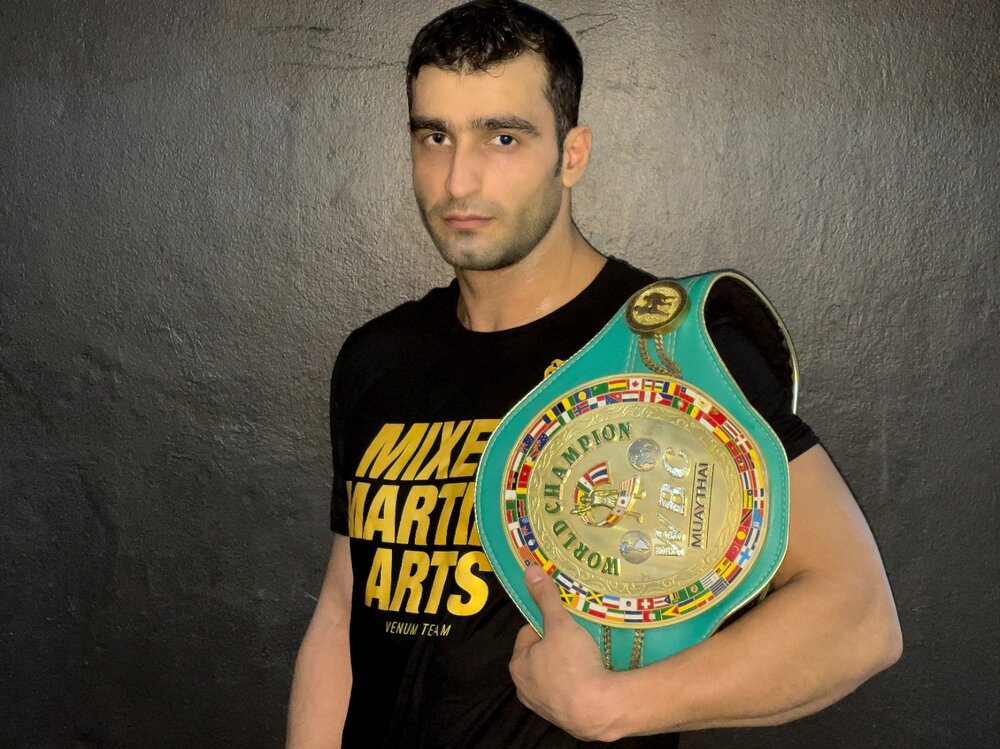 Reza Goodary, the first Iranian to fight for the WBC Muay Thai world title